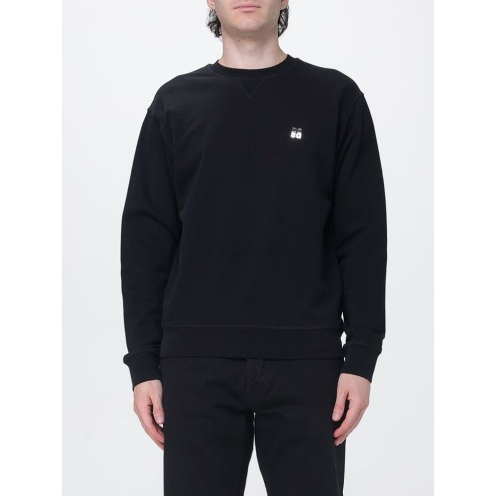 Dsquared2 Men Dsquared2 Crewneck Cotton Sweatshirt With Contrast Logo